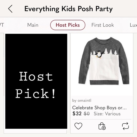 🎉HP🎉 Celebrate Shop Boys/Girls Penguin🐧 Sweater - Picture 2 of 10